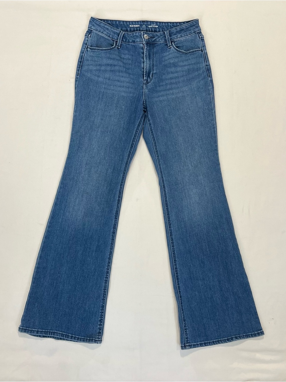 Old Navy Blue Flare Wide-Leg Jeans